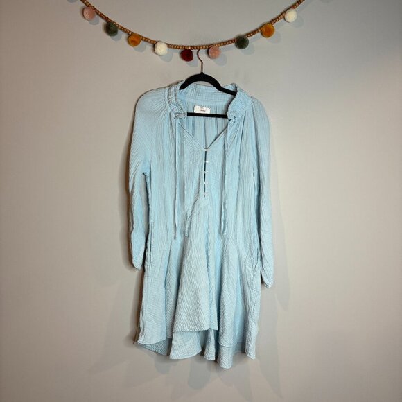 Xirena Chelsea Gauze Lola dress light blue - Picture 2 of 7